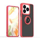 For ZTE V60 Smart Q Shadow 1 Series TPU + PC Phone Case with Ring(Red) - 1