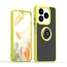 For ZTE V60 Smart Q Shadow 1 Series TPU + PC Phone Case with Ring(Yellow) - 1