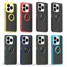 For ZTE V60 Smart Q Shadow 1 Series TPU + PC Phone Case with Ring(Yellow) - 2