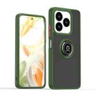 For ZTE V60 Smart Q Shadow 1 Series TPU + PC Phone Case with Ring(Army Green) - 1