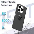 For ZTE V60 Smart Q Shadow 1 Series TPU + PC Phone Case with Ring(Army Green) - 3