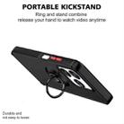 For ZTE Axon 60 Lite Q Shadow 1 Series TPU + PC Phone Case with Ring(Black+Red) - 3