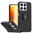 For ZTE Blade A35 / A55 Q Shadow 1 Series TPU + PC Phone Case with Ring(Black+Red) - 1