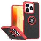 For ZTE Axon 60 / Blade V60 Q Shadow 1 Series TPU + PC Phone Case with Ring(Red) - 1