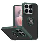 For ZTE Blade V70 / nubia V70 Q Shadow 1 Series TPU + PC Phone Case with Ring(Dark Green) - 1