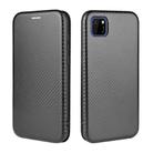 For Huawei Y5p / Honor 9S Carbon Fiber Texture Horizontal Flip TPU + PC + PU Leather Case with Card Slot(Black) - 2