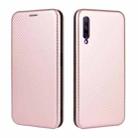 For Huawei Honor 9X Pro Carbon Fiber Texture Horizontal Flip TPU + PC + PU Leather Case with Card Slot(Pink) - 2