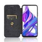 For Huawei Honor 9X Pro Carbon Fiber Texture Horizontal Flip TPU + PC + PU Leather Case with Card Slot(Black) - 3