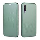 For Huawei Honor 9X Pro Carbon Fiber Texture Horizontal Flip TPU + PC + PU Leather Case with Card Slot(Green) - 2