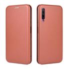 For Huawei Honor 9X Pro Carbon Fiber Texture Horizontal Flip TPU + PC + PU Leather Case with Card Slot(Brown) - 2