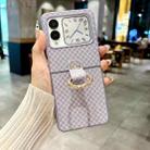 For Huawei nova Flip Sparkling Diamond Rhombus PC Phone Case with Ring(Purple) - 2