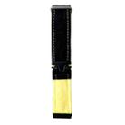 For Samsung Galaxy Watch 7 / 6 / 5 Snap Button Brushed Plush Watch Band(Black Yellow) - 1