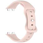 For Huawei Band 9 / 8 Slim Reverse Buckle Silicone Watch Band(Pink) - 3