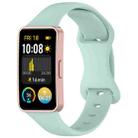 For Huawei Band 9 / 8 Slim Reverse Buckle Silicone Watch Band(Blue) - 1