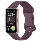 For Huawei Band 9 / 8 Slim Reverse Buckle Silicone Watch Band(Smoke Purple) - 1