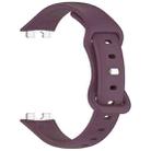 For Huawei Band 9 / 8 Slim Reverse Buckle Silicone Watch Band(Smoke Purple) - 3