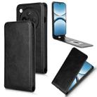 For OPPO Find X8 Magnetic Vertical Flip Leather Phone Case(Black) - 1