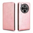 For OPPO Find X8 Magnetic Vertical Flip Leather Phone Case(Rose Gold) - 2