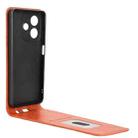 For OPPO A3X 5G India / A3X 4G Global Magnetic Vertical Flip Leather Phone Case(Brown) - 3