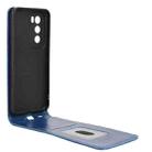 For OPPO Reno12 5G Global Magnetic Vertical Flip Leather Phone Case(Blue) - 3