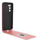 For OPPO Reno12 Pro 5G Global Magnetic Vertical Flip Leather Phone Case(Rose Gold) - 3