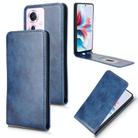 For OPPO Reno11 PJH110 Magnetic Vertical Flip Leather Phone Case(Blue) - 1