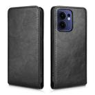 For OPPO Reno13 F 5G / 4G Magnetic Vertical Flip Leather Phone Case(Black) - 2