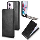 For OPPO Reno11 F / F25 Pro Magnetic Vertical Flip Leather Phone Case(Black) - 1