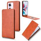 For OPPO Reno11 F / F25 Pro Magnetic Vertical Flip Leather Phone Case(Brown) - 1