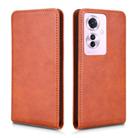 For OPPO Reno11 F / F25 Pro Magnetic Vertical Flip Leather Phone Case(Brown) - 2