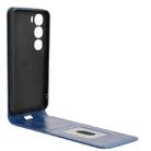 For vivo V40 Lite 5G / 4G IDN Magnetic Vertical Flip Leather Phone Case(Blue) - 3