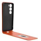 For vivo V40 Lite 5G / 4G IDN Magnetic Vertical Flip Leather Phone Case(Brown) - 3