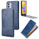 For vivo V40 SE 5G / Y100 5G IDN Magnetic Vertical Flip Leather Phone Case(Blue) - 1