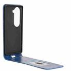 For vivo V40e / iQOO Z9s 5G Magnetic Vertical Flip Leather Phone Case(Blue) - 3