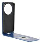 For vivo X200 5G Magnetic Vertical Flip Leather Phone Case(Blue) - 3