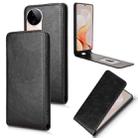 For vivo S19 5G Magnetic Vertical Flip Leather Phone Case(Black) - 1