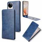 For vivo S19 Pro 5G Magnetic Vertical Flip Leather Phone Case(Blue) - 1