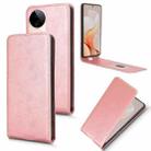 For vivo S19 Pro 5G Magnetic Vertical Flip Leather Phone Case(Rose Gold) - 1