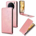 For vivo X200 Pro mini Magnetic Vertical Flip Leather Phone Case(Rose Gold) - 1