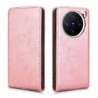 For vivo X200 Pro mini Magnetic Vertical Flip Leather Phone Case(Rose Gold) - 2
