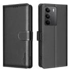 For Realme C75 4G Litchi Texture RFID Anti-theft Leather Phone Case(Black) - 1