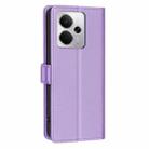 For Realme 14 5G Global Litchi Texture RFID Anti-theft Leather Phone Case(Purple) - 3