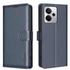 For Realme 14 5G Global Litchi Texture RFID Anti-theft Leather Phone Case(Blue) - 1