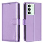 For Realme 14x 5G Litchi Texture RFID Anti-theft Leather Phone Case(Purple) - 1
