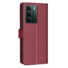 For Realme C71 4G Global Litchi Texture RFID Anti-theft Leather Phone Case(Red) - 3
