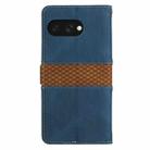 For Google Pixel 9a Grid Stitching Leather Phone Case with Lanyard(Blue) - 3