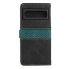 For Google Pixel 8 Pro Grid Stitching Leather Phone Case with Lanyard(Black) - 3