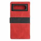 For Google Pixel 8 Grid Stitching Leather Phone Case with Lanyard(Red) - 3