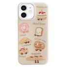 For iPhone 12 Cartoon Creative TPU Hybrid PC Shockproof Phone Case(Bread Series) - 1