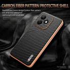 For Honor X60i AZNS Electroplated Edge Carbon Fiber Texture Phone Case(Black) - 3